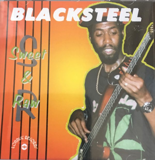 black steel record cover